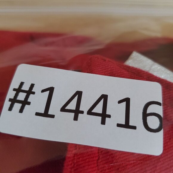 Christopher & Banks Jacket Women Large Red Denim Button Front Rhinestone Trucker - Picture 10 of 10